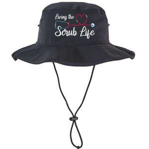 Living The Scrub Life Stethoscope Nursing Nursery Nurse Cool Gift Legacy Cool Fit Booney Bucket Hat