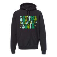 Let The Shenanigans Begin Groovy St Patricks Day Premium Hoodie