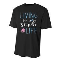 Living The Scrub Life Nurse Youth Performance Sprint T-Shirt