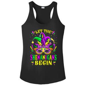 Let The Shenanigans Begin Mardi Gras Ladies PosiCharge Competitor Racerback Tank