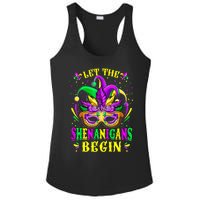 Let The Shenanigans Begin Mardi Gras Ladies PosiCharge Competitor Racerback Tank