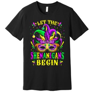 Let The Shenanigans Begin Mardi Gras Premium T-Shirt