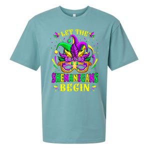 Let The Shenanigans Begin Mardi Gras Sueded Cloud Jersey T-Shirt