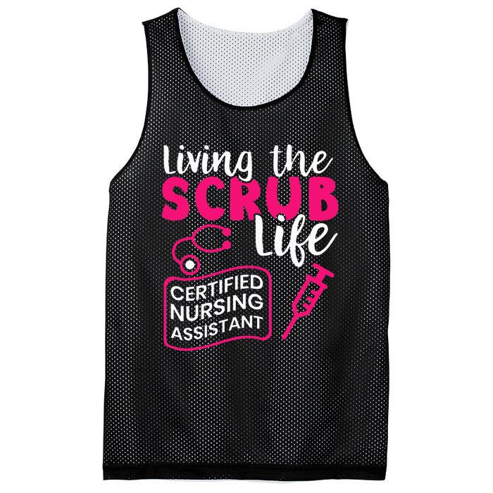 Living The Scrubs Life Certified Nursing Assistant CNA Mesh Reversible Basketball Jersey Tank