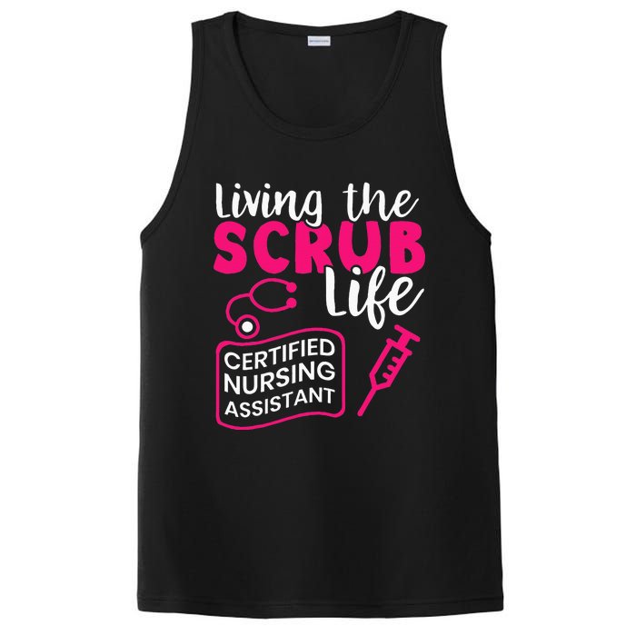 Living The Scrubs Life Certified Nursing Assistant CNA PosiCharge Competitor Tank