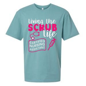 Living The Scrubs Life Certified Nursing Assistant CNA Sueded Cloud Jersey T-Shirt