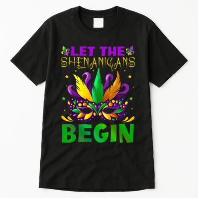 Let The Shenanigans Begin Mardi Gras Tall T-Shirt