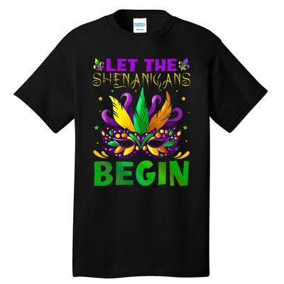 Let The Shenanigans Begin Mardi Gras Tall T-Shirt