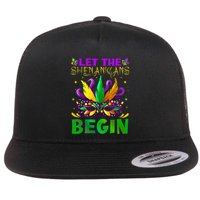 Let The Shenanigans Begin Mardi Gras Flatbill Hat