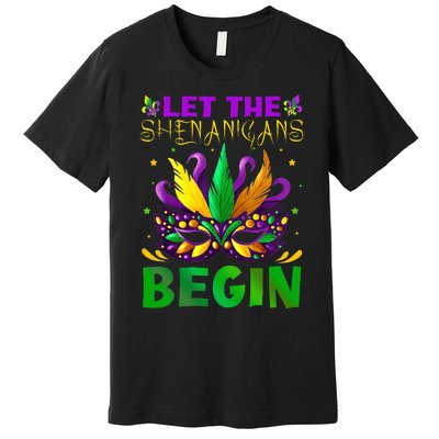 Let The Shenanigans Begin Mardi Gras Premium T-Shirt