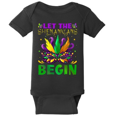 Let The Shenanigans Begin Mardi Gras Baby Bodysuit