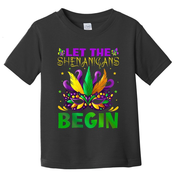 Let The Shenanigans Begin Mardi Gras Toddler T-Shirt