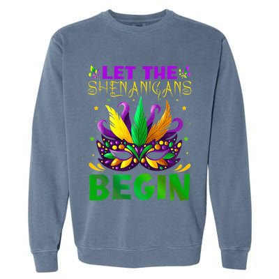Let The Shenanigans Begin Mardi Gras Garment-Dyed Sweatshirt