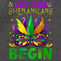 Let The Shenanigans Begin Mardi Gras Vector Backpack