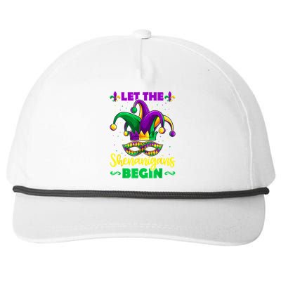 Let The Shenanigans Begin Mardi Gras Gift Meaningful Gift Snapback Five-Panel Rope Hat