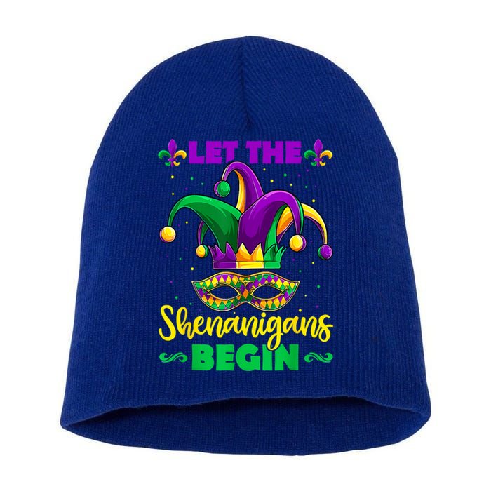 Let The Shenanigans Begin Mardi Gras Gift Meaningful Gift Short Acrylic Beanie