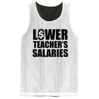 Lower Teacher Salaries Funny Low Pay For Teachers Mesh Reversible Basketball Jersey Tank