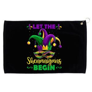 Let The Shenanigans Begin Mardi Gras Grommeted Golf Towel