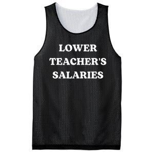 Lower Teacher Salaries Funny Low Pay For Teachers Mesh Reversible Basketball Jersey Tank