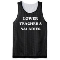 Lower Teacher Salaries Funny Low Pay For Teachers Mesh Reversible Basketball Jersey Tank