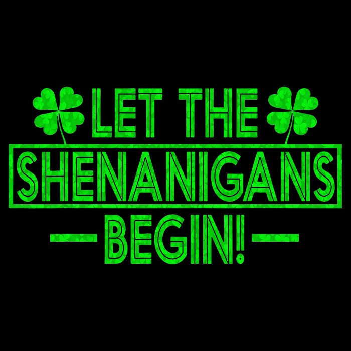 Let The Shenanigans Begin Happy St Patricks Day Shamrock 16 in Basic Backpack