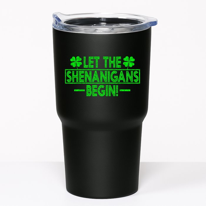 Let The Shenanigans Begin Happy St Patricks Day Shamrock Tumbler