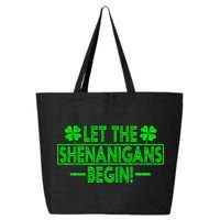 Let The Shenanigans Begin Happy St Patricks Day Shamrock 25L Jumbo Tote