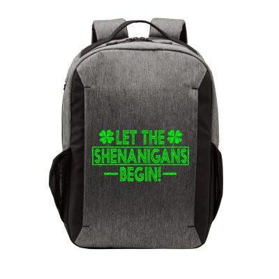 Let The Shenanigans Begin Happy St Patricks Day Shamrock Vector Backpack
