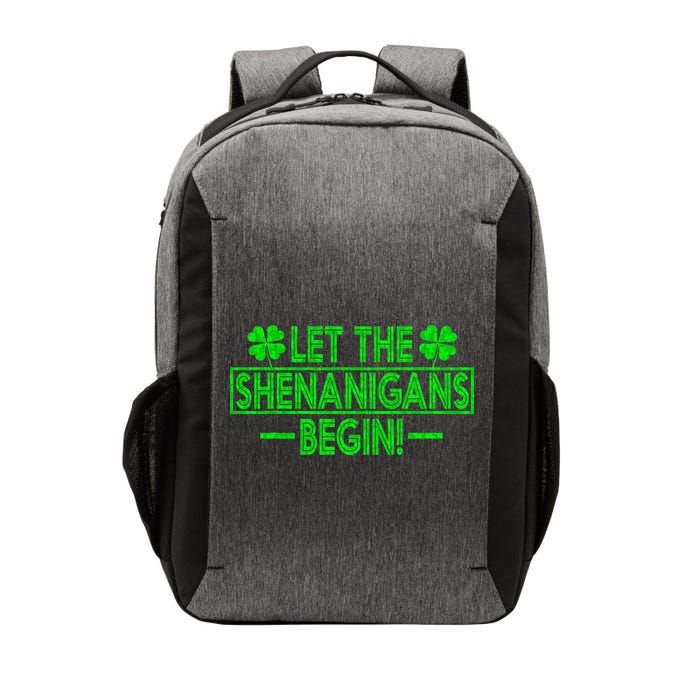 Let The Shenanigans Begin Happy St Patricks Day Shamrock Vector Backpack