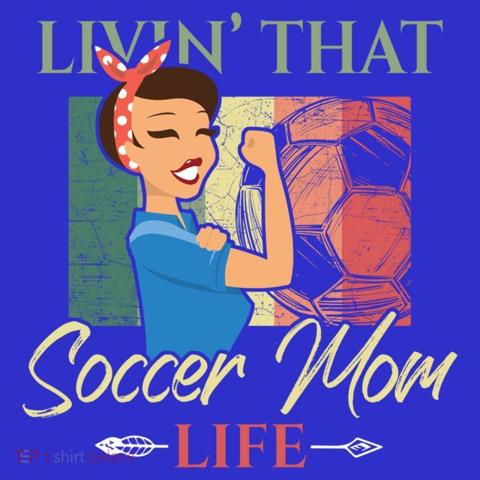 Livin That Soccer Mom Life Living Football Vintage Arrow Cool Gift Tall T-Shirt