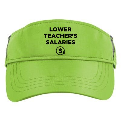 Lower Teacher Salaries Funny Low Pay For Teachers Adult Drive Performance Visor