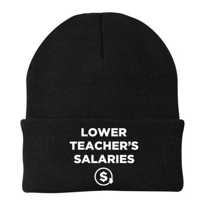 Lower Teacher Salaries Funny Low Pay For Teachers Beanie