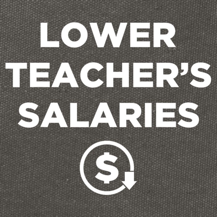 Lower Teacher Salaries Funny Low Pay For Teachers Cotton Canvas Backpack