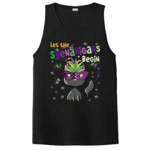 Let The Shenanigans Begin Funny Black Cat Lover Mardi Gras Gift PosiCharge Competitor Tank