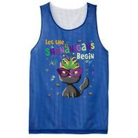 Let The Shenanigans Begin Funny Black Cat Lover Mardi Gras Gift Mesh Reversible Basketball Jersey Tank