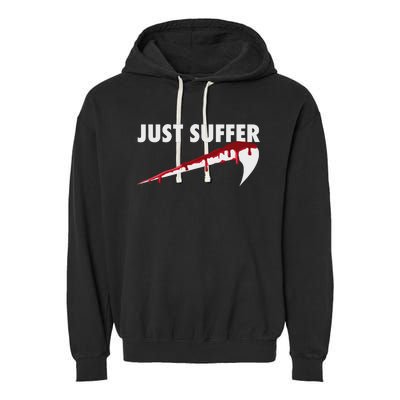 Left To Suffer Just Suffer Art Prints Garment-Dyed Fleece Hoodie