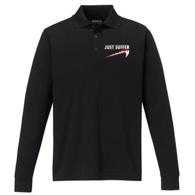 Left To Suffer Just Suffer Art Prints Performance Long Sleeve Polo