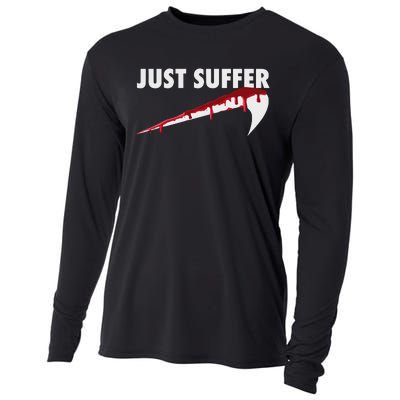 Left To Suffer Just Suffer Art Prints Cooling Performance Long Sleeve Crew