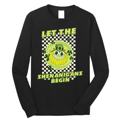 Let The Shenanigans Begin St Patricks Day Outfit Long Sleeve Shirt