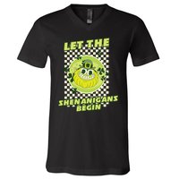 Let The Shenanigans Begin St Patricks Day Outfit V-Neck T-Shirt