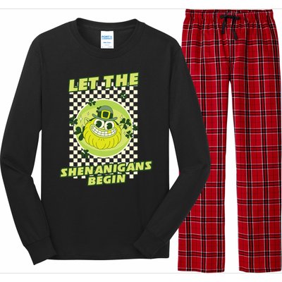 Let The Shenanigans Begin St Patricks Day Outfit Long Sleeve Pajama Set