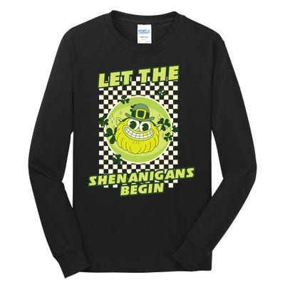 Let The Shenanigans Begin St Patricks Day Outfit Tall Long Sleeve T-Shirt