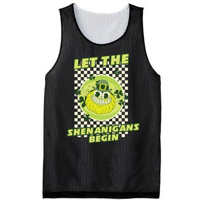 Let The Shenanigans Begin St Patricks Day Outfit Mesh Reversible Basketball Jersey Tank