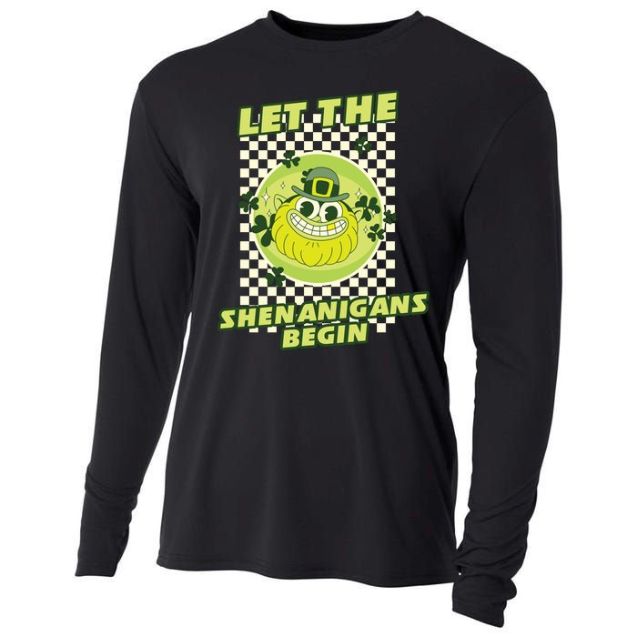 Let The Shenanigans Begin St Patricks Day Outfit Cooling Performance Long Sleeve Crew