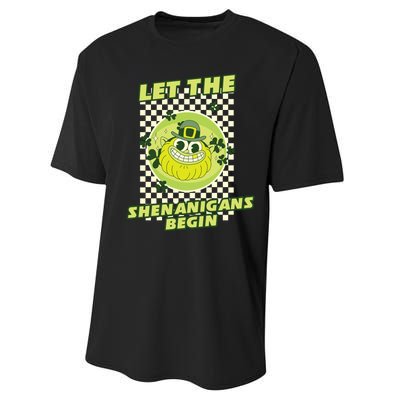 Let The Shenanigans Begin St Patricks Day Outfit Performance Sprint T-Shirt