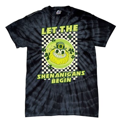 Let The Shenanigans Begin St Patricks Day Outfit Tie-Dye T-Shirt