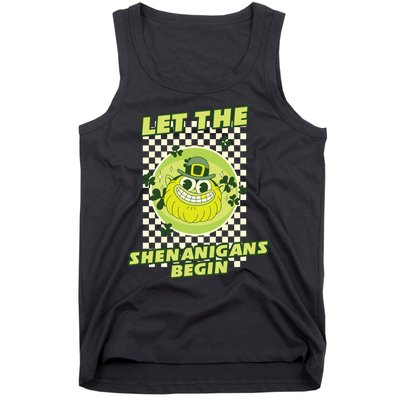 Let The Shenanigans Begin St Patricks Day Outfit Tank Top