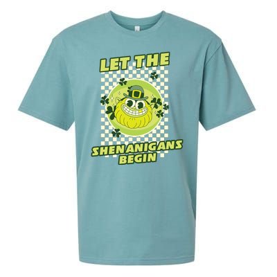 Let The Shenanigans Begin St Patricks Day Outfit Sueded Cloud Jersey T-Shirt