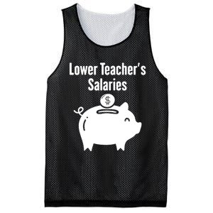 Lower Teacher Salaries . Release Teacher Salary Mesh Reversible Basketball Jersey Tank