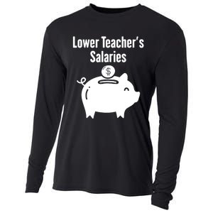 Lower Teacher Salaries . Release Teacher Salary Cooling Performance Long Sleeve Crew